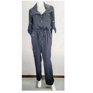 Cache Black Gold Embellished Jumper/ Romper Size M